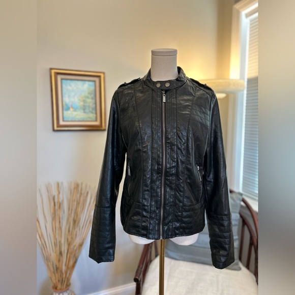 J2 Faux Black Leather Jacket - Picture 10 of 10